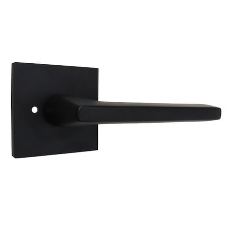 Emtek Helios Lever Right Hand 2-3/8 in Backset w/Radius Latch Strike Privacy for 1-1/4 in to 2 in Door 5210HLOUS19RH.RLS